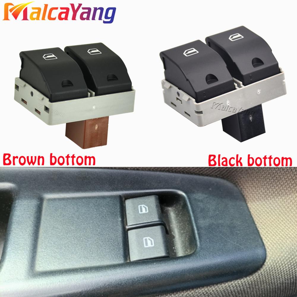 Car Glass Lifter Electric Switch Button Door Window Glass Switch Car Accessories For VW POLO 9N 01-09 OEM: 6Q0959858 Pushbutton Switches 3