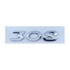 High Quality 3D ABS Auto Rear Trunk Decal Emblem Badge Letters Sticker For 206 207 301 307 308 408 508 Car Accessories