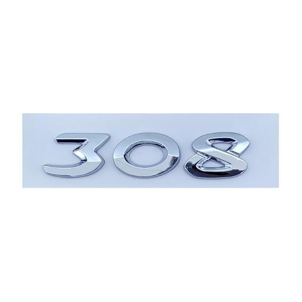 High Quality 3D ABS Auto Rear Trunk Decal Emblem Badge Letters Sticker For 206 207 301 307 308 408 508 Car Accessories