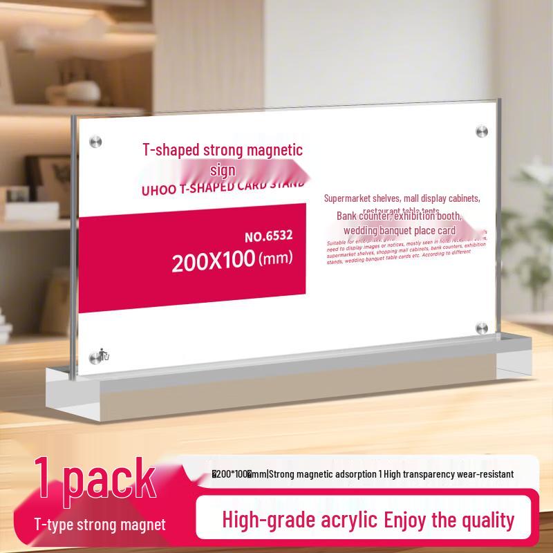Magnetic Acrylic Table Sign Holder