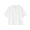 MUJI Women's Cool Touch Crew Neck Wide-Fit Short Sleeve T-shirt