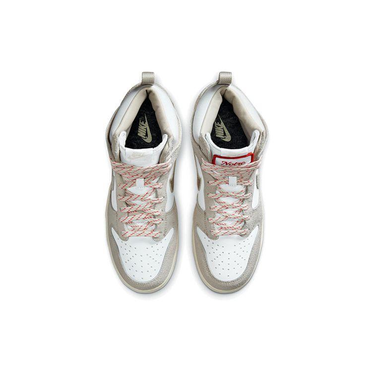 Notre X Nike Dunk High Light Orewood Brown Unisex Sneakers White Red CW3092-100
