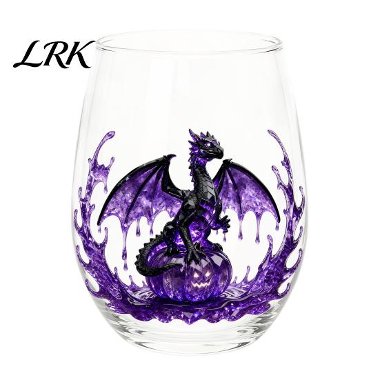 Küstendesign Tumbler Handgefertigter Glasbecher, Einzigartiger Aufdruck mit Meerestier-Motiv für Eiskaffee Cocktails Bar Tumbler, Dekorative Glasware Nautisch