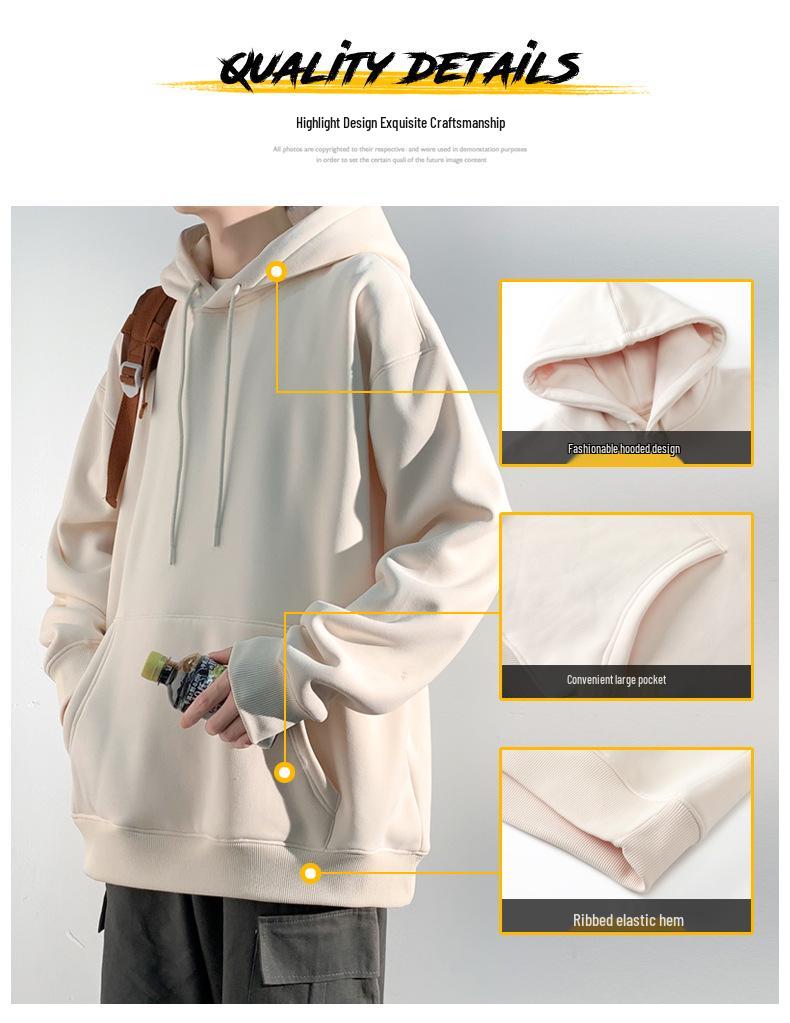 Herr Casual Lös Tung Huvtröja - Trendig, Mångsidig Sportkläder för Vår och Höst