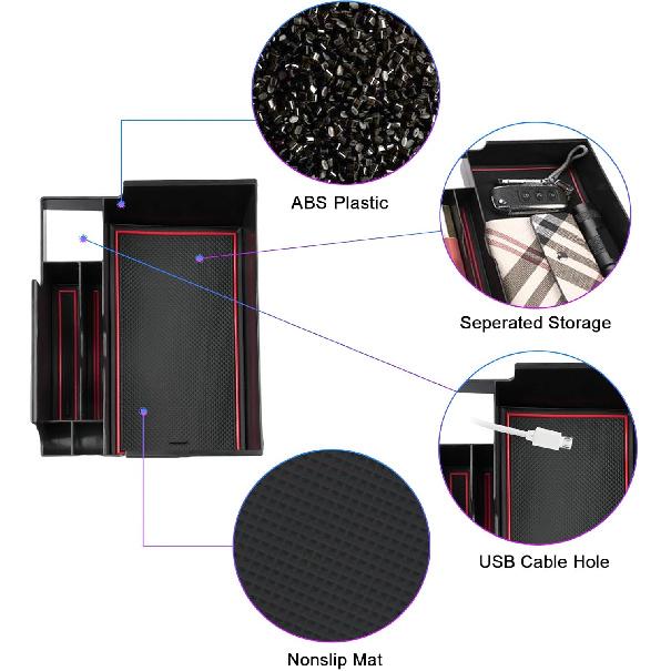 SXCY For - 2024 2025 Ford Explorer Center Console Organizer Tray FIT Ford Explorer 2024 2025 Accessories Console Tray For -2025 Ford Explorer Console