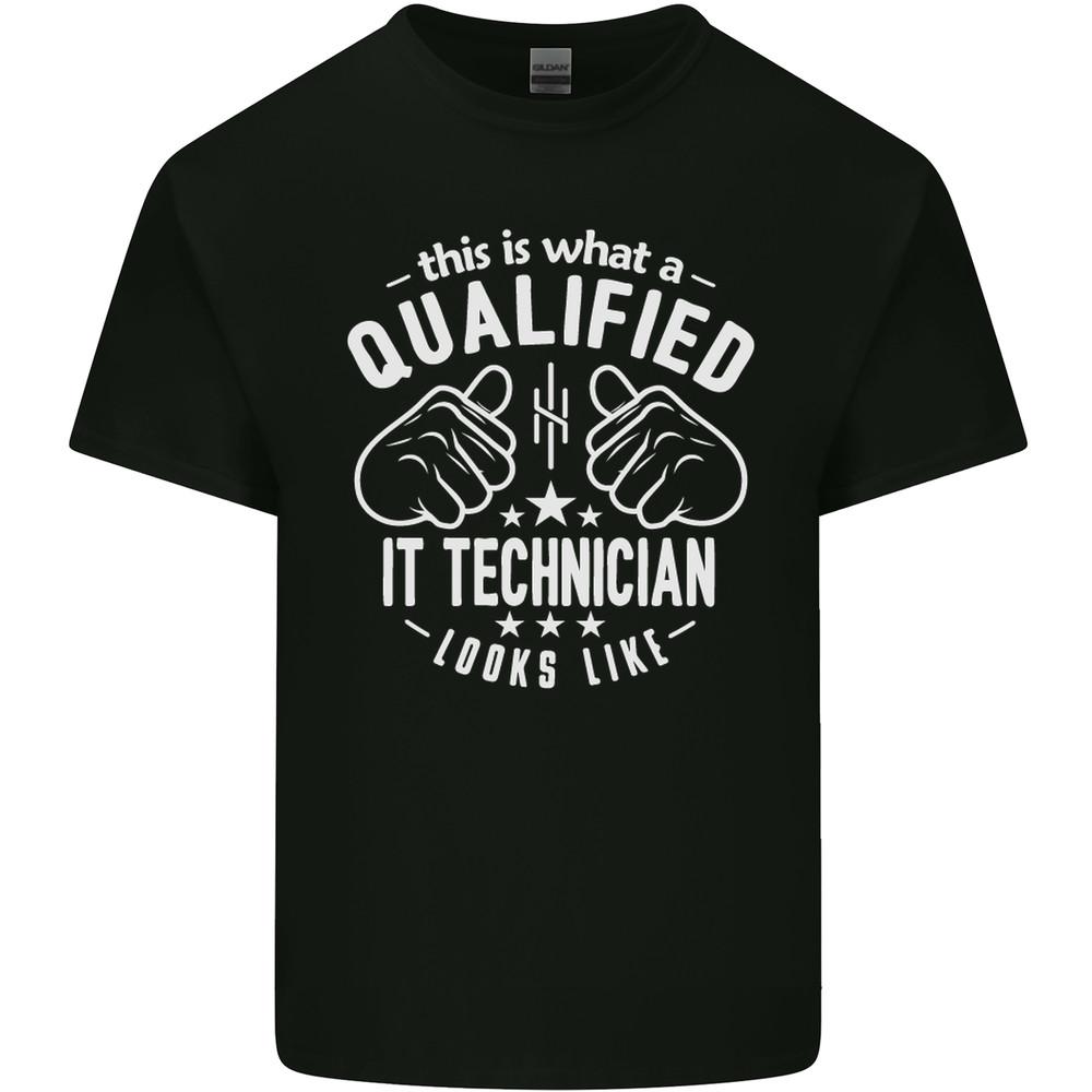 A Qualified IT Technician Looks Like Mens Light Cotton T-Shirt