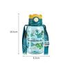 1PC Cute Kids Water Bottle with Straw and Handle Portable Drinking Bottle Cup Free BPA Leakproof Outdoor  School Water Bottle