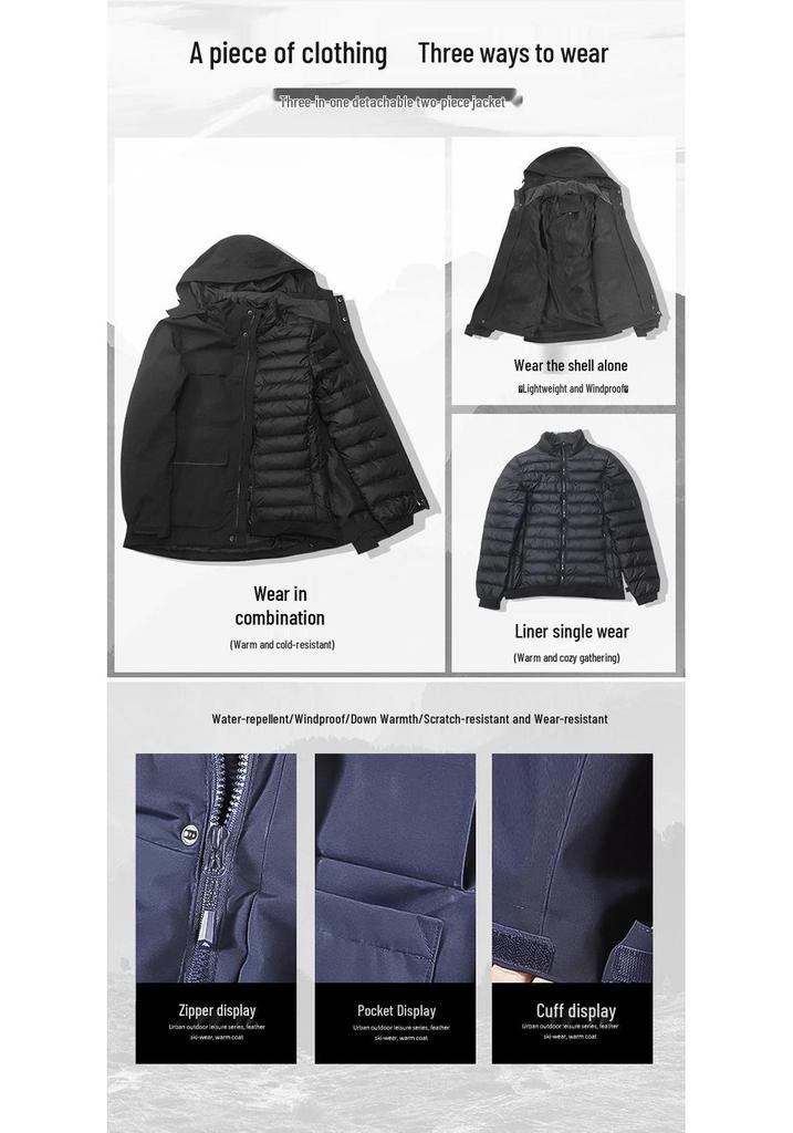 Unisex Windproof Waterproof Workwear Jacket: Multi-functional and Cold-Resistant for Mountaineering