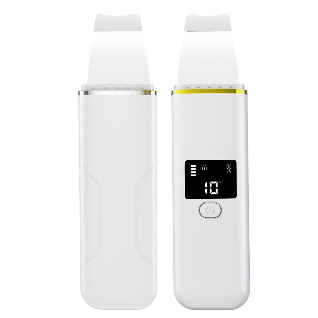 Ultrasonic Skin Scrubber: Electric Facial Exfoliator & Blackhead Remover Spatula