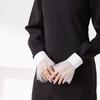 Women Lace Fake Collar Blouse Vintage Solid Detachable Shirt Collar False Blouse Top Women Clothes Accessories Costume Collar
