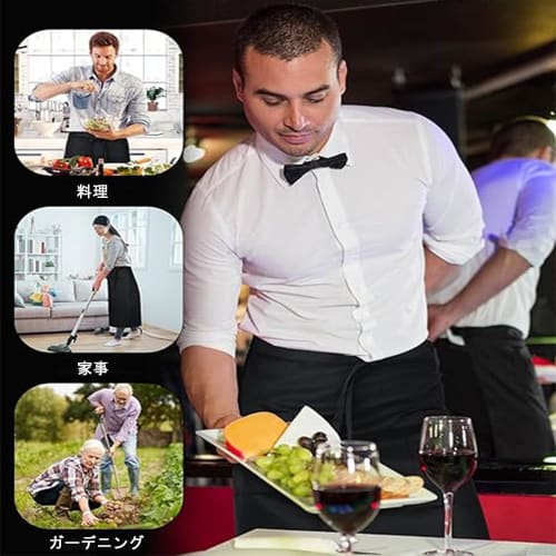 DFsucces Short Apron, Below-the-Waist Salon Cooking Apron for Restaurants, Kitchens, Commercial Use, Work, and Home Use, Unisex