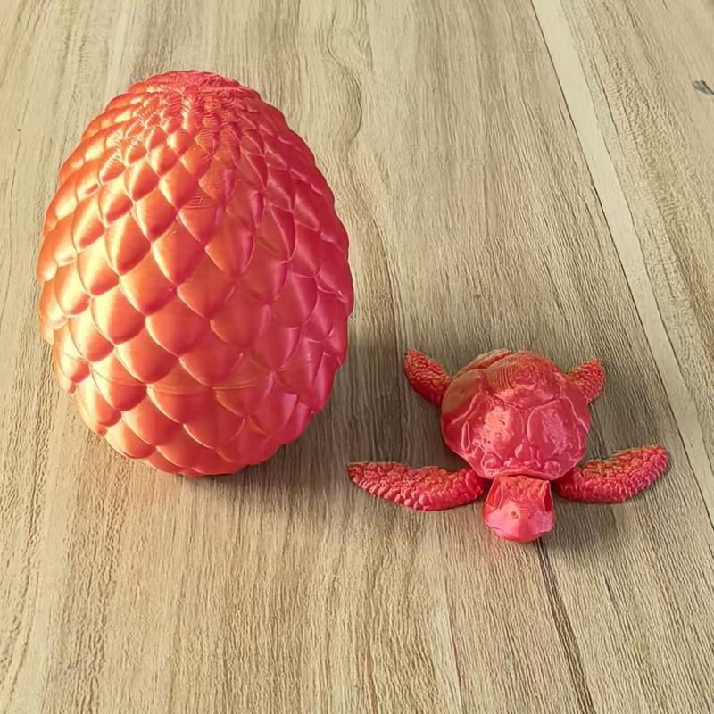 3D-gedruckte Schildkröten-Dekoration, Ornament, bunt, entzückend, PLA-Material, Kunstfigurine für Schlafzimmer, Schreibtischdekoration