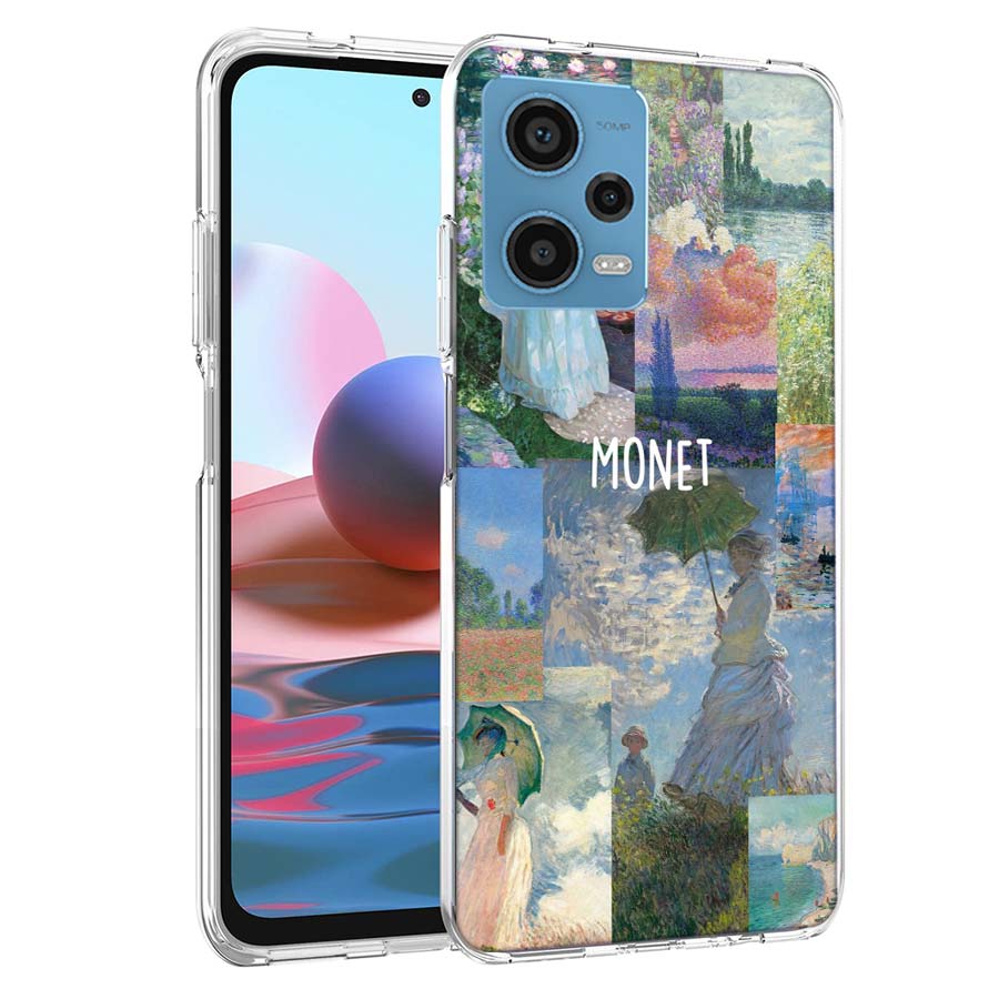 Claude Monet Art Phone Case For Redmi Note 13 12 14 15 Pro Plus 13R 11 11T 11E 11S 10 Pro 10S 9 9S Cover Cell Clear TPU Capa Cas