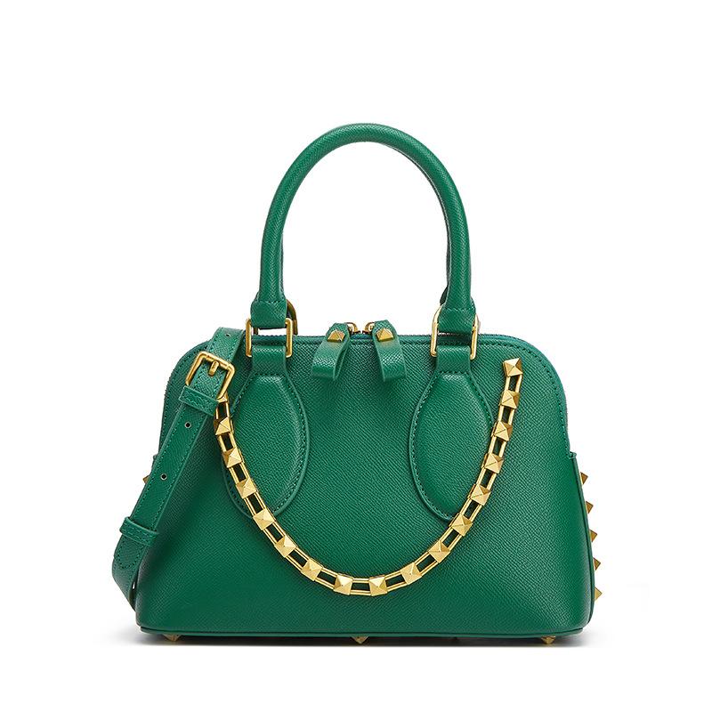 Handtasche im europäischen und amerikanischen Stil mit Muschelkette, exklusive, modische Schulter- und Umhängetasche für Damen