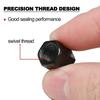 Rust-Proof&Durable Car Tire Valve Caps with Keychain-Fit for Mitsubishi Outlander Xpander Colt ASX Delica Pajero Lancer RALLIART zjcr96