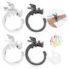 Dragon Crochet Tension Rings Adjustable Crocheting Rings with Metal Spiral Stitch Markers Dragon Yarn Holder Ring with Storage Box for Knitting
