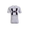 Under Armour T Shirts Men's Gray Crew Neck Moderate Straight Fit Unisex 1363739-011