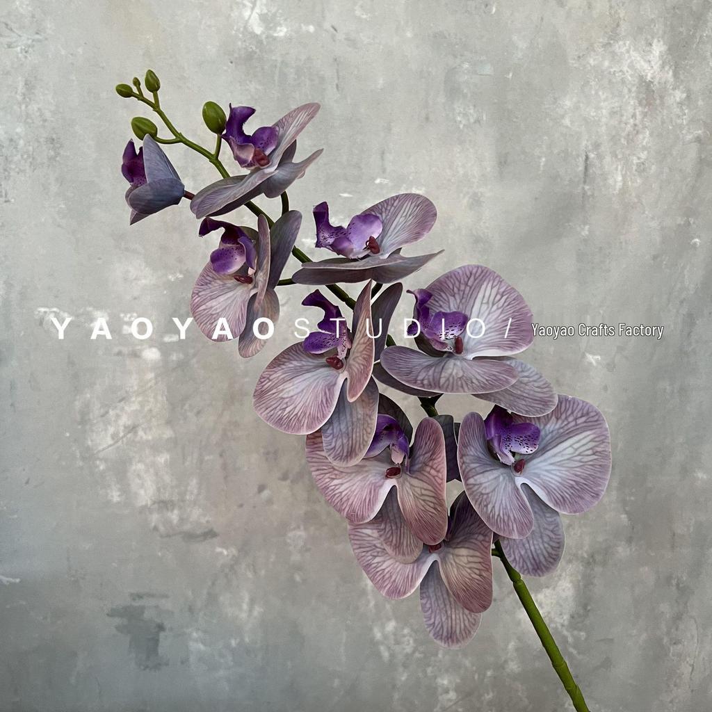 3D Printed Phalaenopsis Orchid, 9-Head Nordic Wedding & Dining Decoration, Floral Art Film Prop