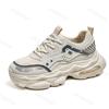 Fashion 2025 New Men Casual Shoes Spring Fashion Trend Thick Sole Sports Shoes Height Increasing Mesh Breathable Lace-up Chunky sneakers