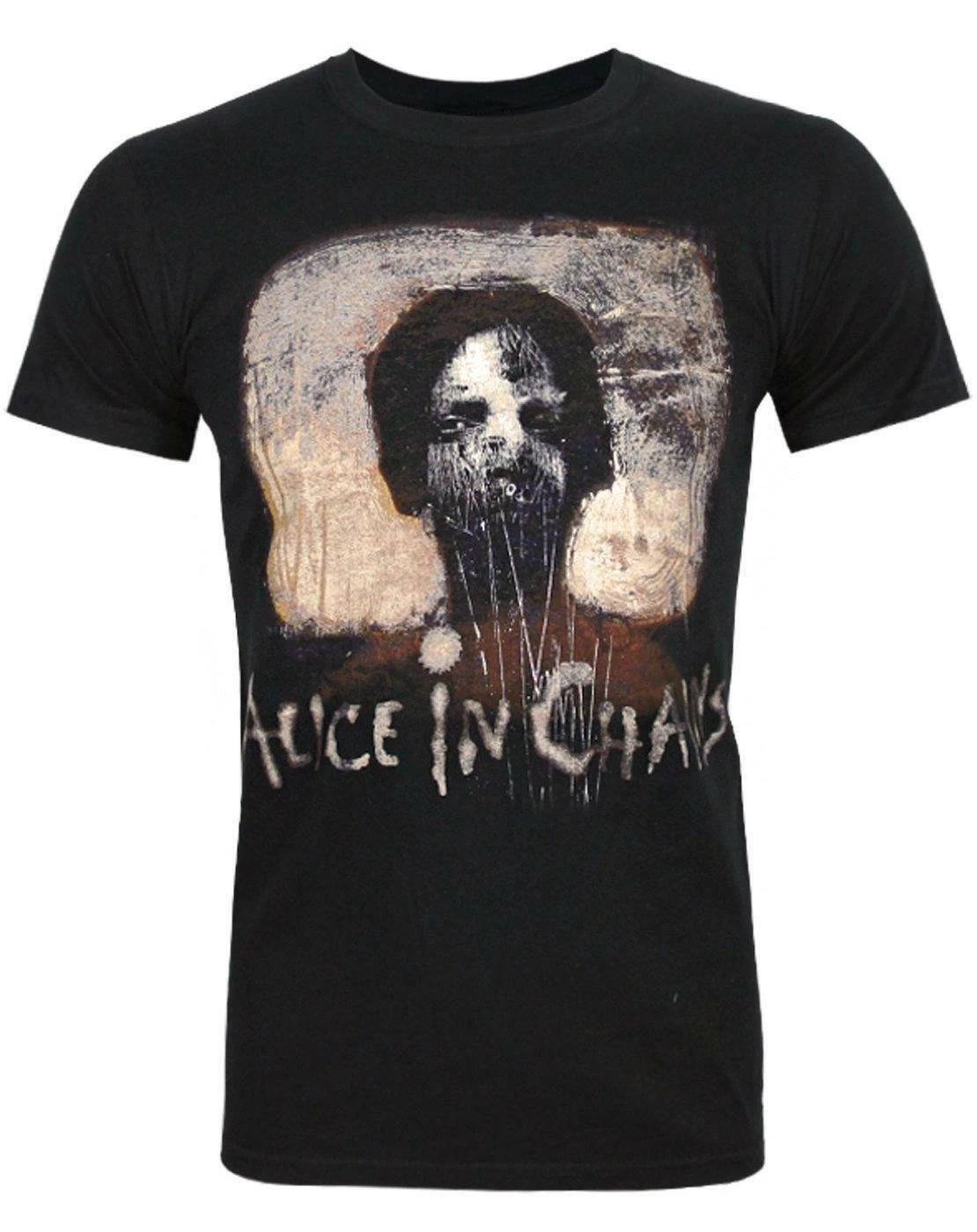 

Alice In Chains Graphic Print Mens Small Short Sleeved 100% Cotton T-shirt Mens Tees Top M