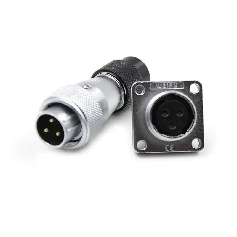 WEIPU WS16 TD/Z 2Pin 3Pin 4Pin 5Pin Automotive Screw Install Electrical Panel Connector 7pin 9pin 10pin Male Plug Female Socket
