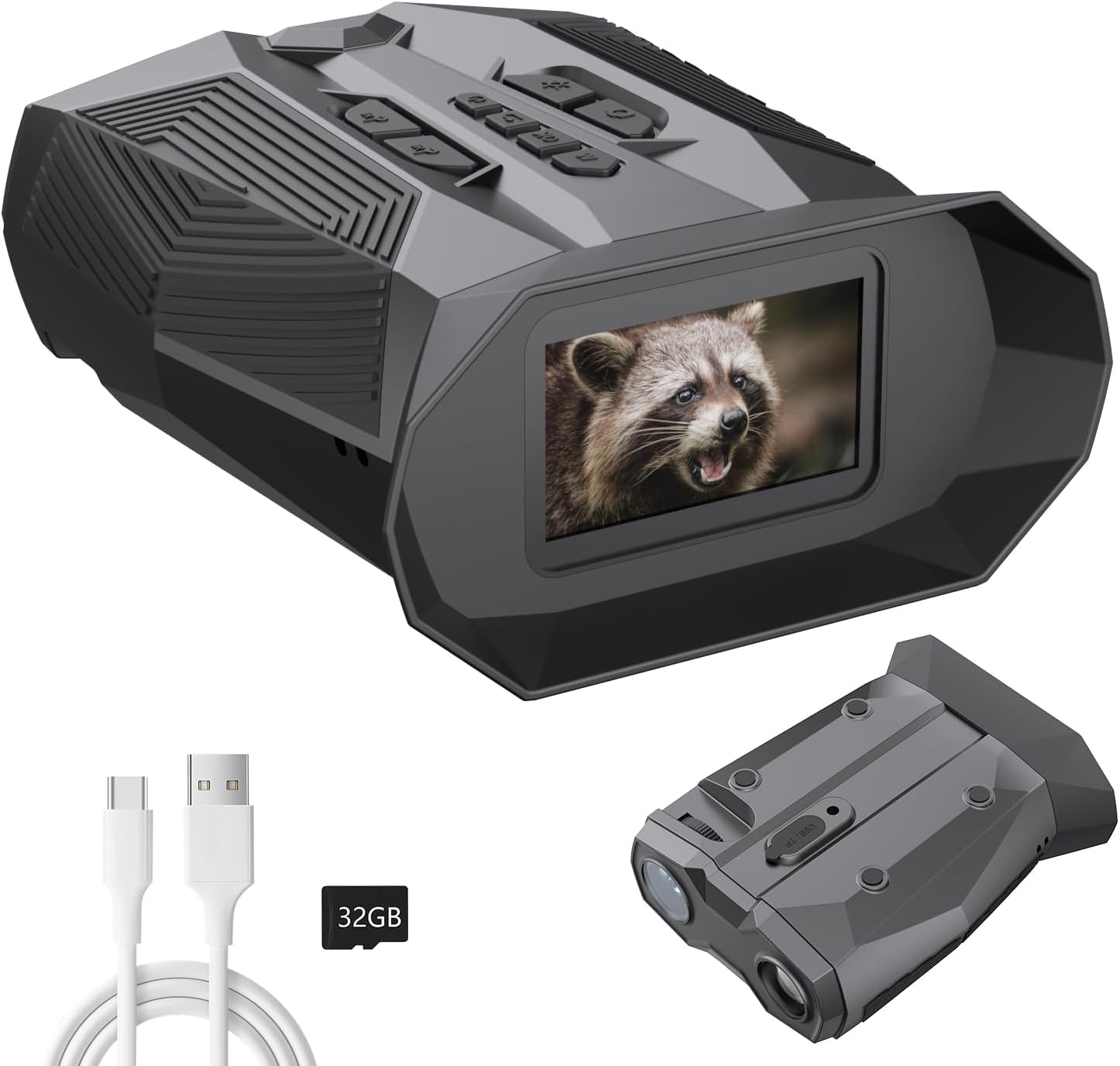 

Night Vision Goggles with Autofocus, USB Rechargeable, Digital Night Vision, 19x Digital Zoom, for Adults, for Night Fishing, Hunting, and