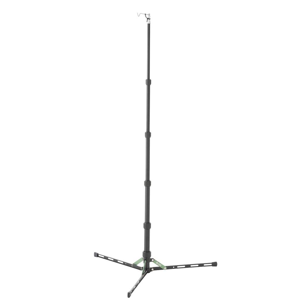 LOGOS Handy Flat Lantern Stand 71905008, Black, Approx. 48cm Wide x 42cm Deep x 48-123cm High