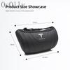 QSGMX1 Car seat Neck Pillow Leather Breathable Soft Headrest Accessories For Tesla X Cybertruck Highland Juguete Model 3 Y Roadster S