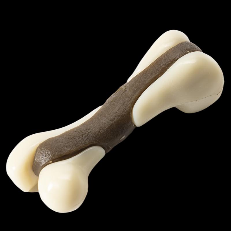 EETOYS Realistic Chewable Dog Bone Toy Small