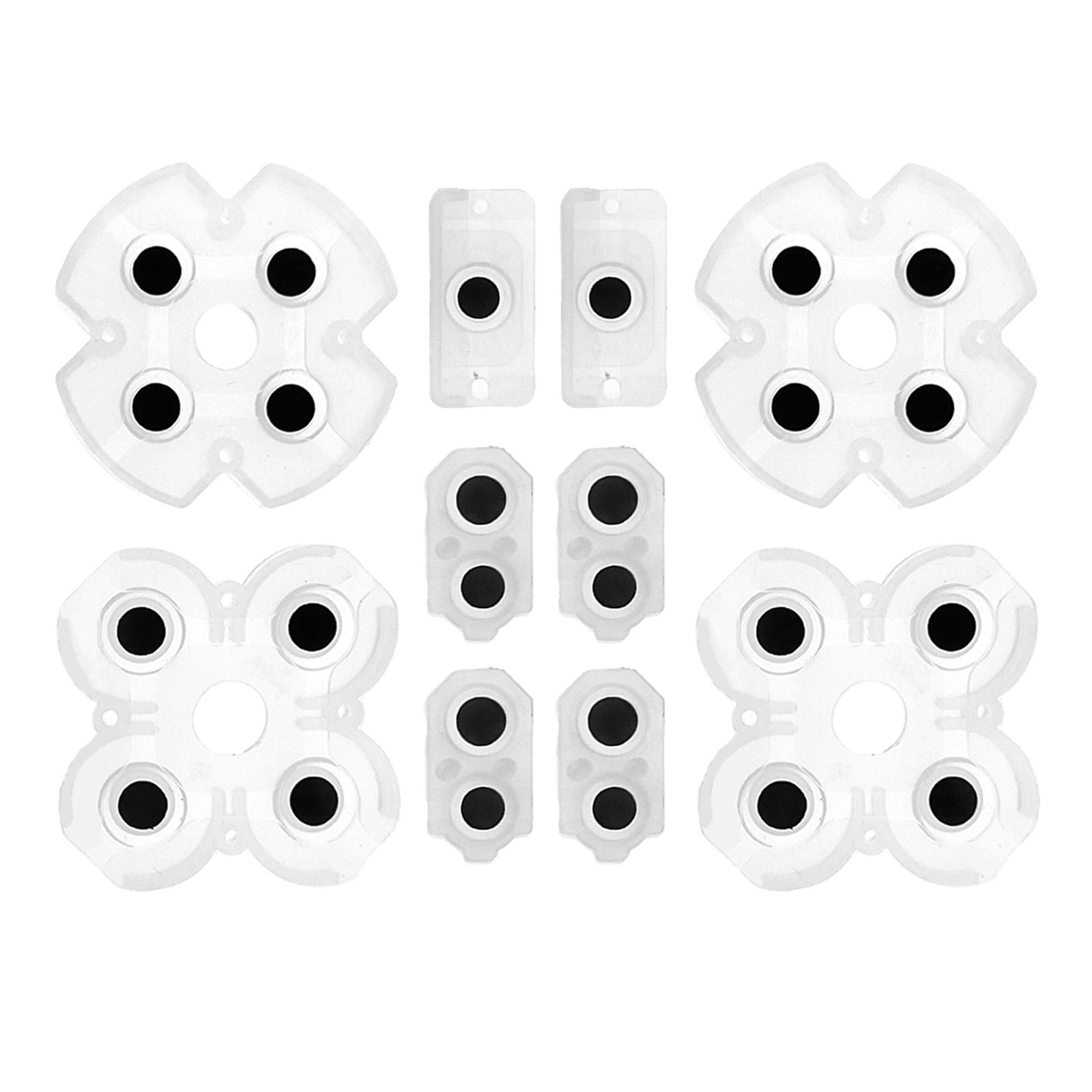 

Для ручки контроллера PS4, проводящие подушечки из силиконовой резины, запасная часть для игры, кнопка геймпада, проводящая накладка 2PCS