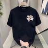 Men Modern Cotton T Shirt Short Sleeve Casual Solid Color Round Neck Top Soft Skin Friendly Breathable Tee for Summer