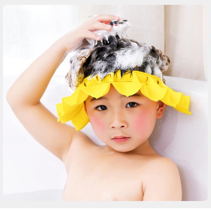Mother & Baby 6-Style Adjustable Baby Bath Visor with Ear Protection for Children's Hair Washing