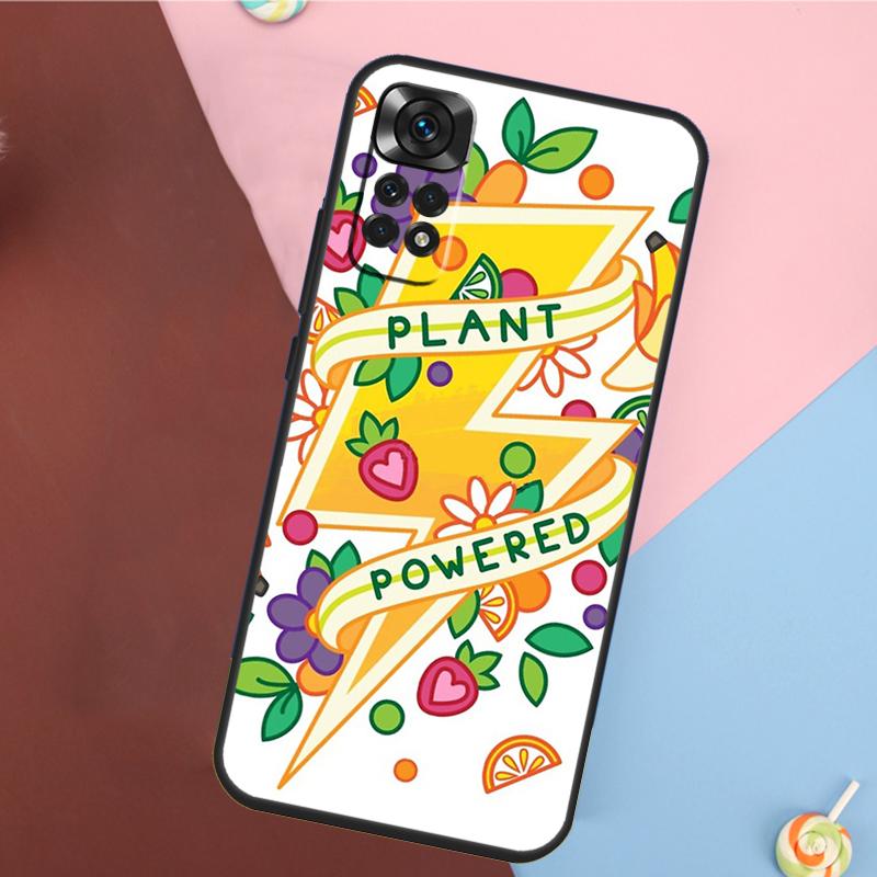 Vegan Pattern Cover For Xiaomi Redmi Note 14 13 Pro 12 11 9 10 9S 10S 11S 12S Redmi 14C 10C 12C 13C Case