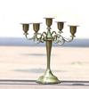 5-Arms Metal Pillar Candle Holders Candlestick Wedding Decoration Stand Home Decor Candelabra