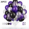 30pcs Latex Decorative Balloons, for Birthday Party Wedding Decoration ,Sequin Confetti Balloons