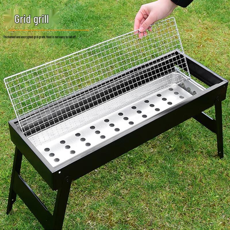 Tragbarer Klapp-Holzkohle-Grill