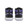Air Jordan 1 PS Dark Iris Kinder-Sneakers Schwarz Weiß 640734-095