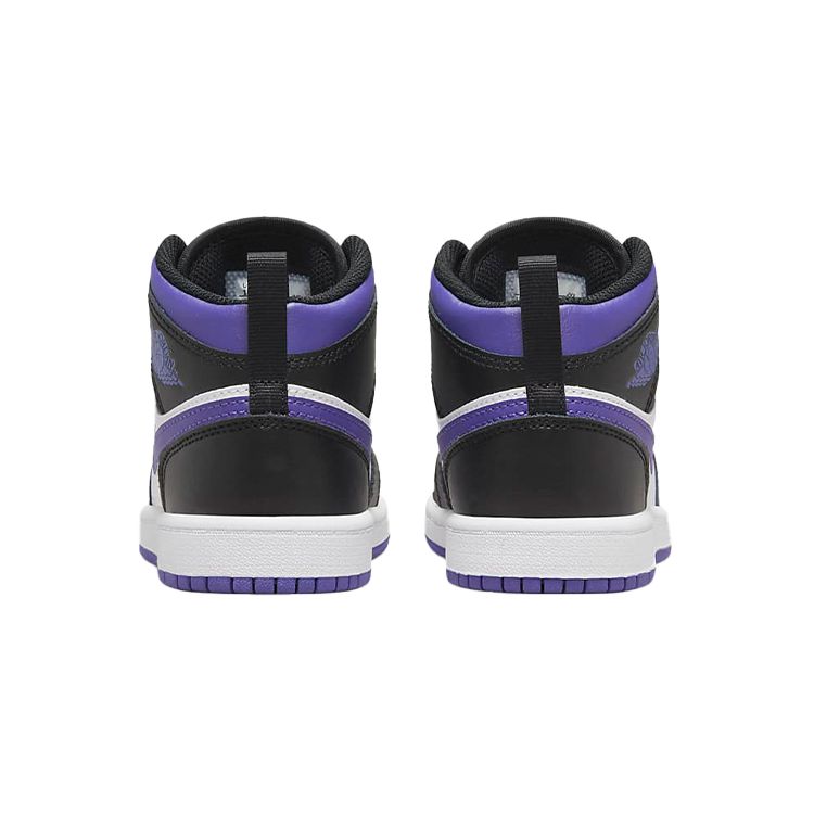 Air Jordan 1 PS Dark Iris Kinder-Sneakers Schwarz Weiß 640734-095