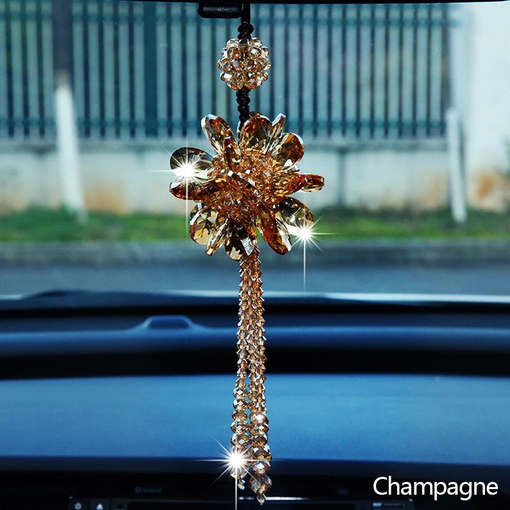 

Автомобильные красивые подвесные украшения для зеркала заднего вида, автомобильные хрустальные подвесные украшения, аксессуары для укладки шампанского