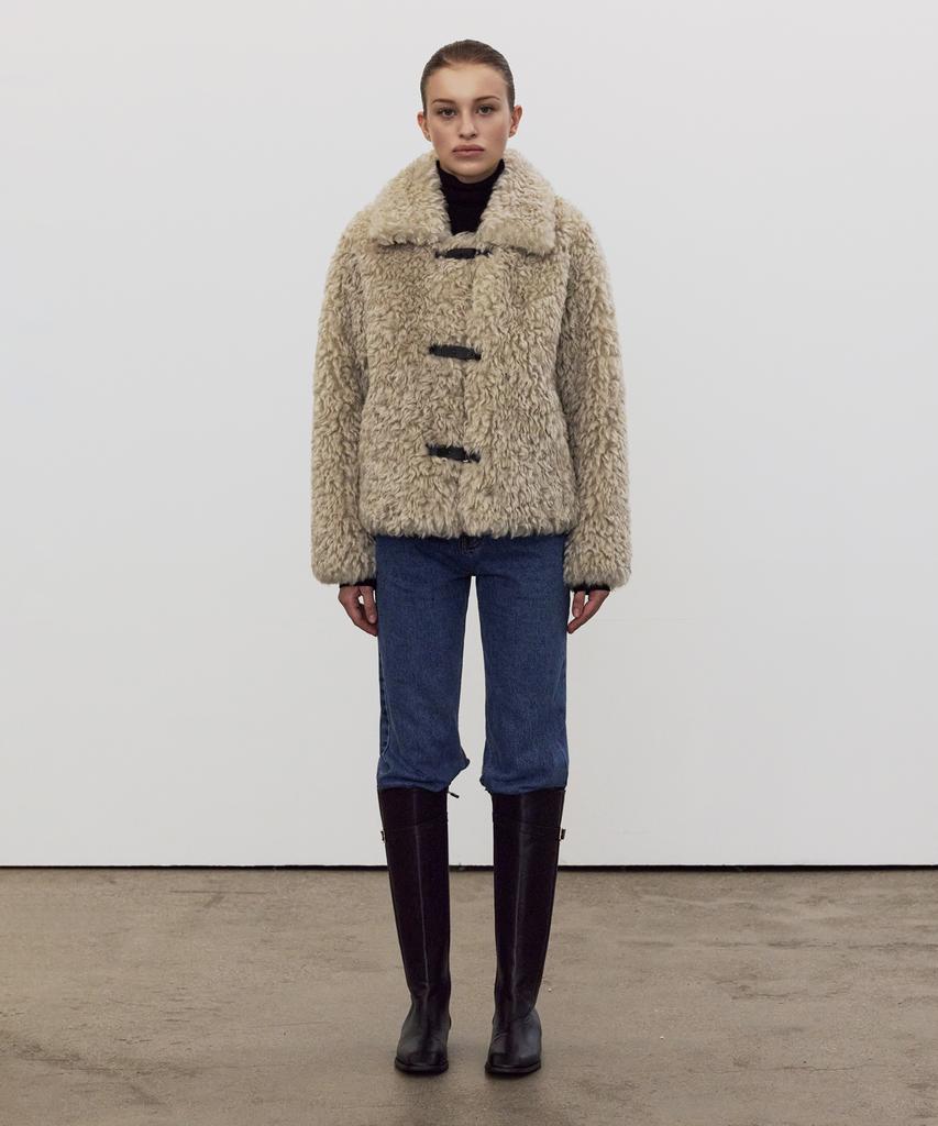 Ellioti Poodle Fur Jacket_3Color