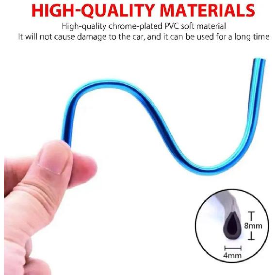 10 Pcs Car Air Vent Grille Decoration Trim Sticker U Style Air Conditioner Outlet Decoration Strip Car Decoration