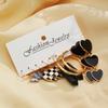 10 Pairs/ Set Hoop Earrings With Enamel Heart Butterfly NaturalStone Decor Y2K Punk Style Trendy Female Gift