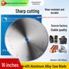 16" Carbide Aluminum Alloy Saw Blade - Fine Cut, No Burrs, for Photovoltaic Radiators