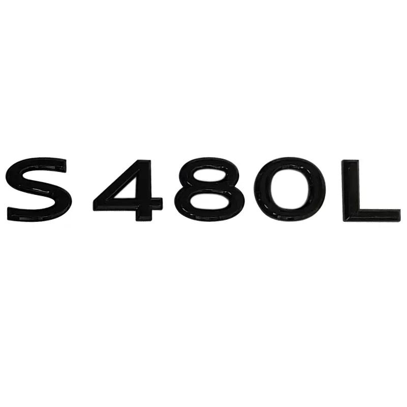 ABS Car Body Side Emblem Sticker Trunk Badge Decals for Mercedes Benz Maybach S400L S450L S480L S500L S580L S600L S680L Exterior