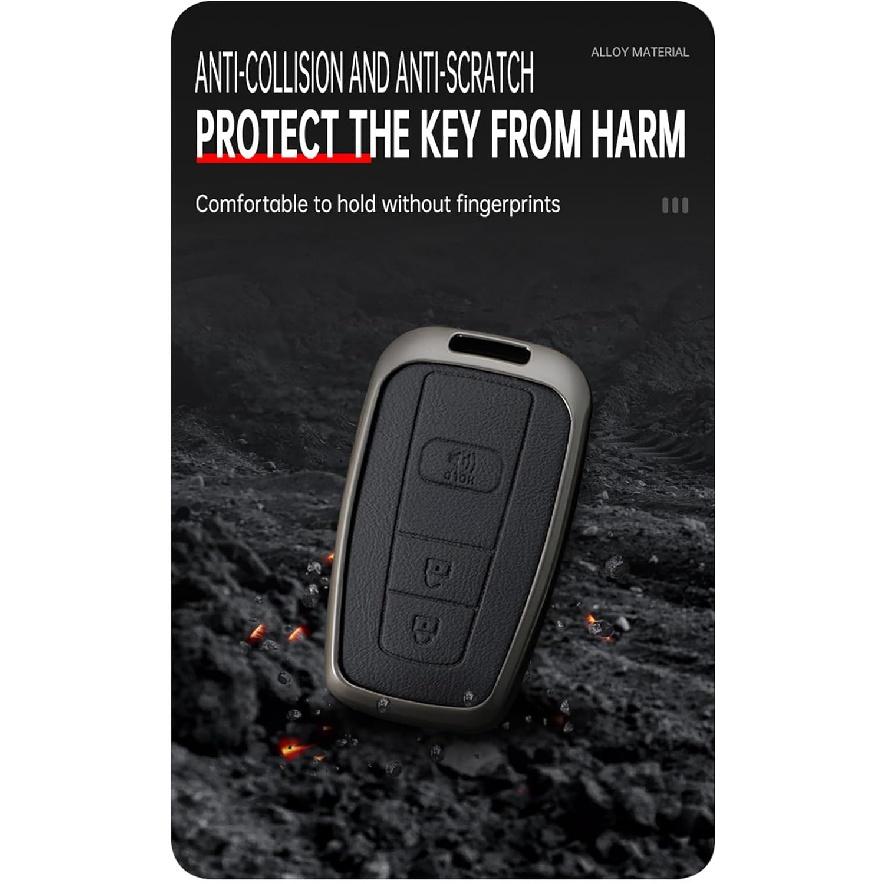 HIBEYO Custodia per Chiave Auto Intelligente Adatta per Toyota Camry