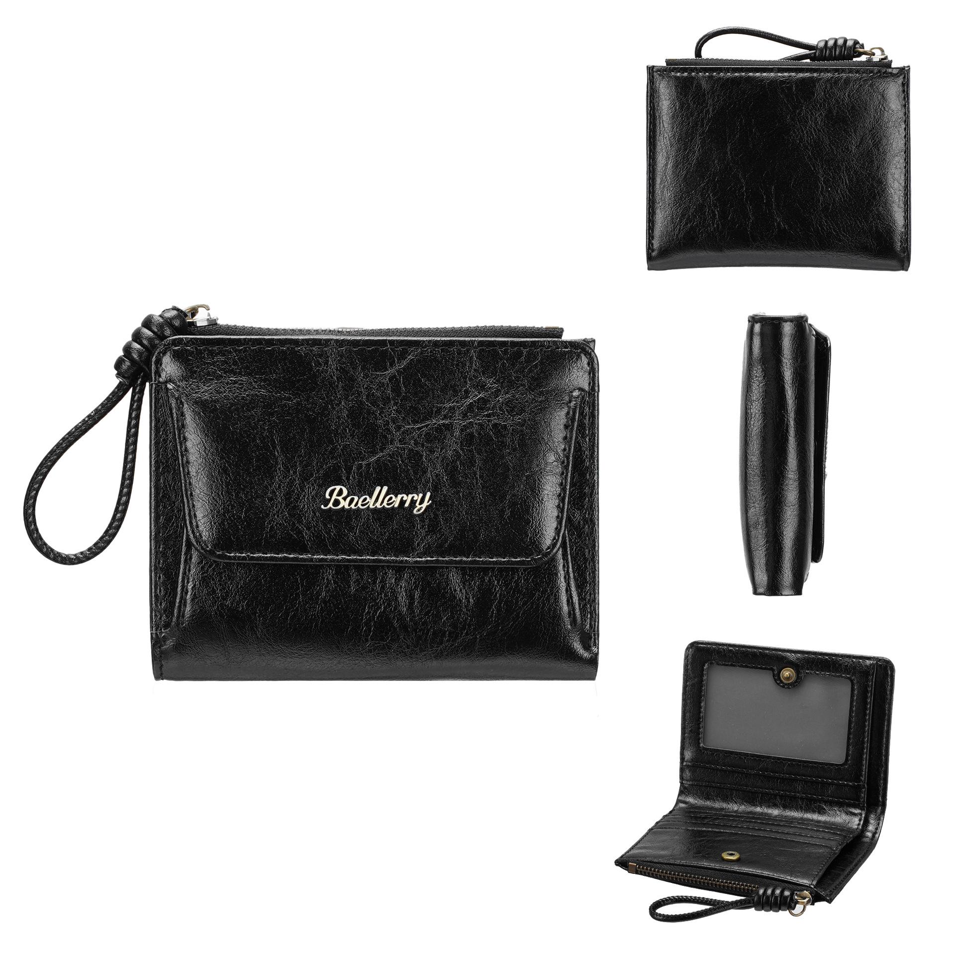 

High-End Women s Snap Button Coin Purse - Stylish, Solid Color, Multifunctional Zipper Wallet