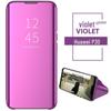 Huawei P30 PRO Electroplated Vertical Mirror Case, Drop-Proof Smart Leather Cover