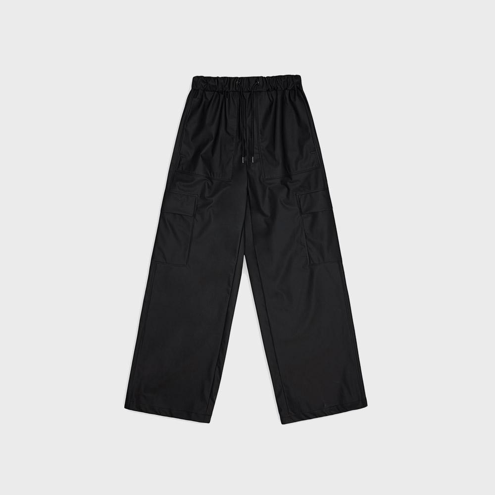 Leinseu Cargo Rain Pants Wide - Black