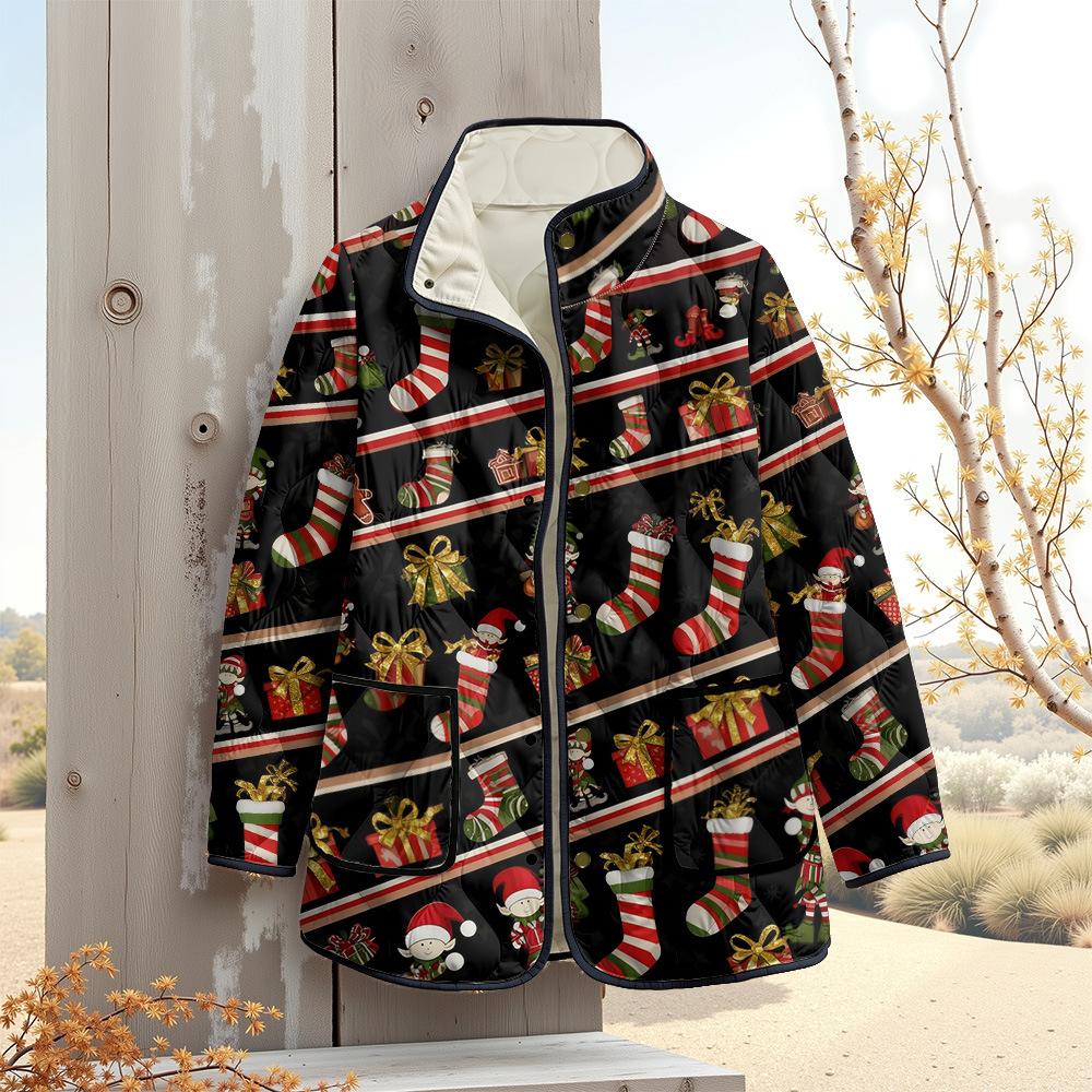 Nová bunda vícebarevné vzorové prvky B1 zipová mikina s kapucí zateplená zimní fleecová trendy vatovaná bunda