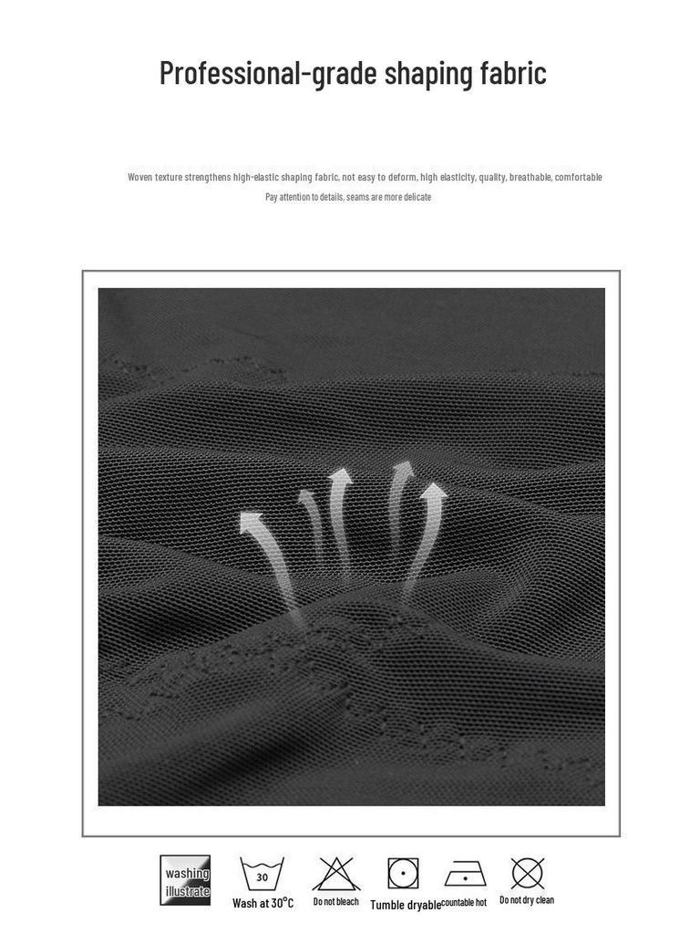 Men's Lightweight Breathable Chest & Back Support Tummy Control Shaper